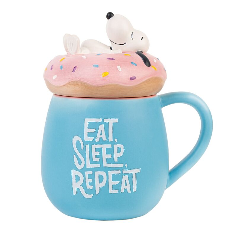 Caneca 3D Eat Sleep Repeat Snoopy 500ml