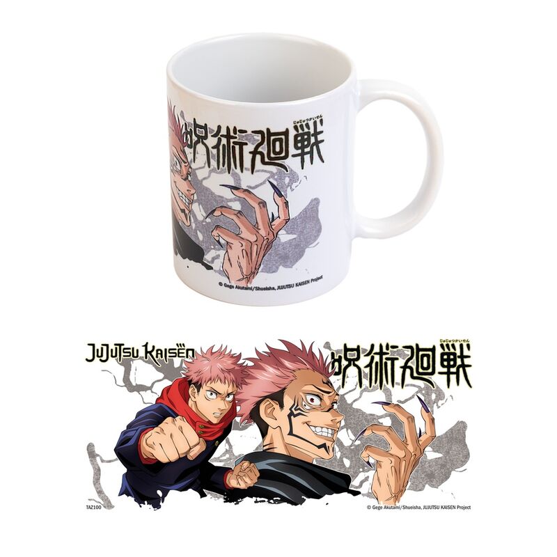 Caneca Yuji Y Sukuna Jujutsu Kaisen 350ml
