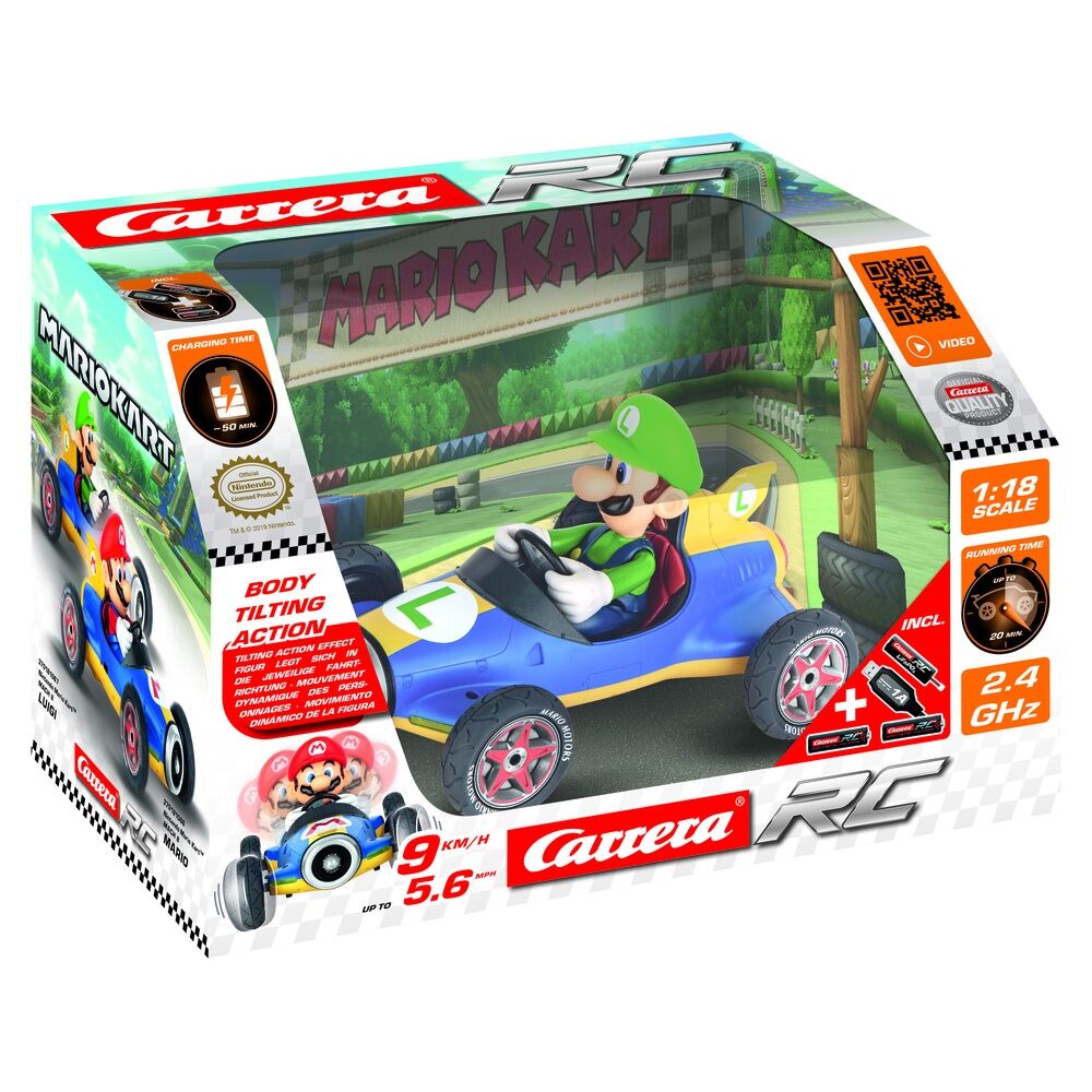 Carro Rádio Control Luigi Mario Kart