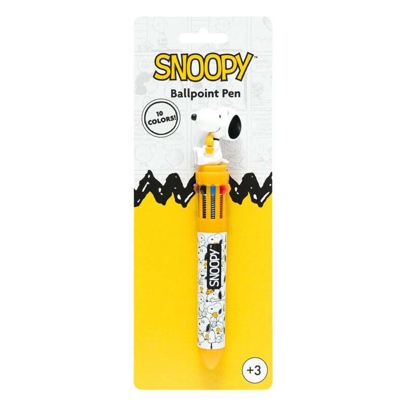 Caneta 3D 10 Cores Lazy Days Snoopy