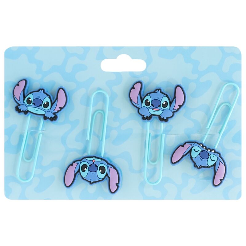 Set de Papelaria 4 Clips Stitch Disney