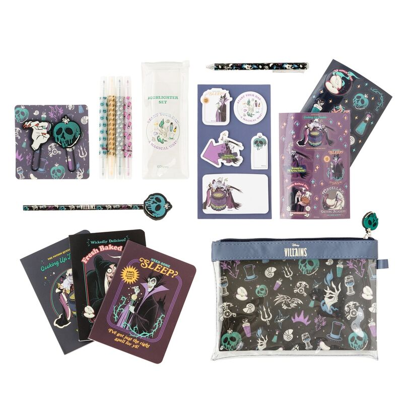 Set de Papelaria Villanas Disney