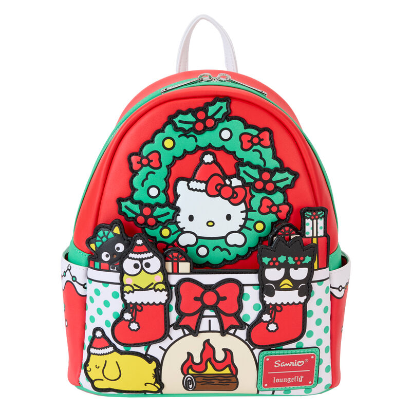 Mochila Casual Christmas Hello Kitty Sanrio Loungefly 26cm