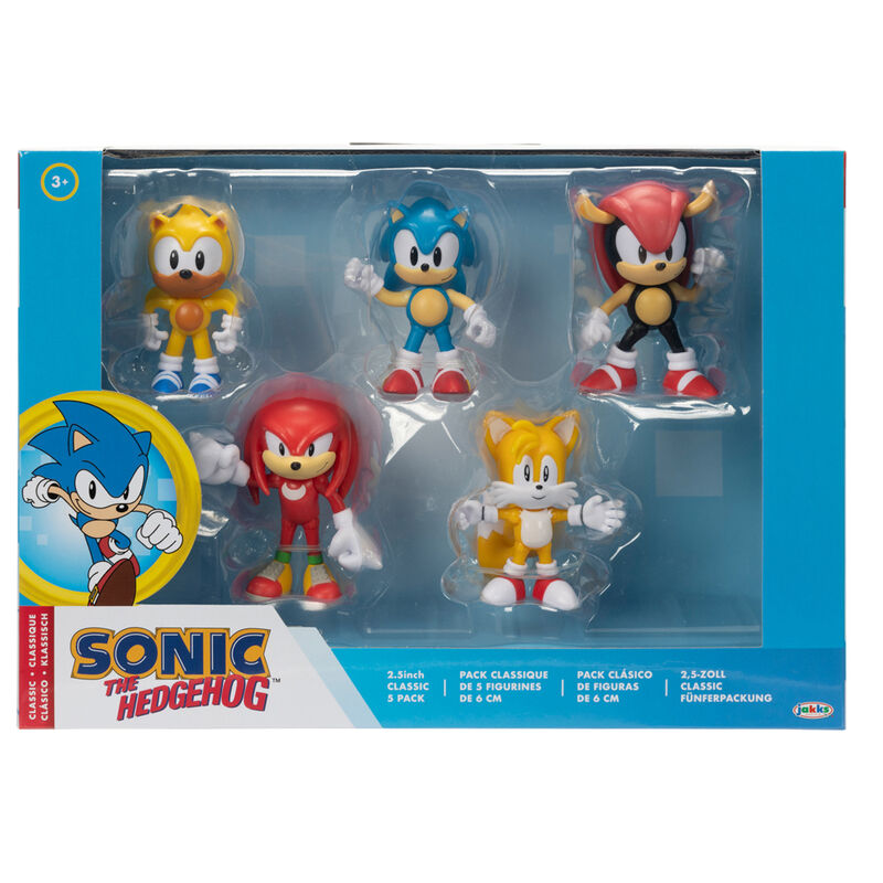 Pack 5 figuras Sonic the Hedgehog 6cm