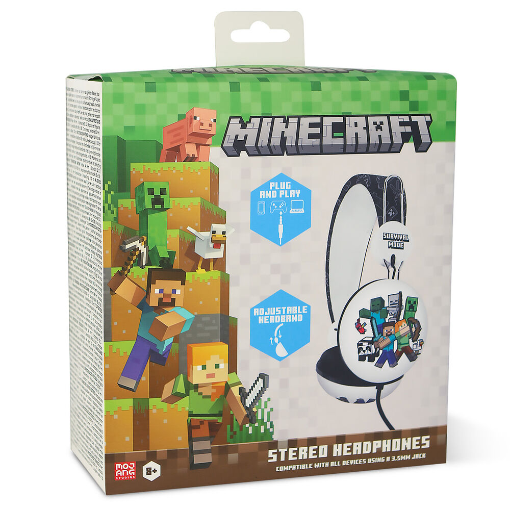 Auriculares Universais Minecraft