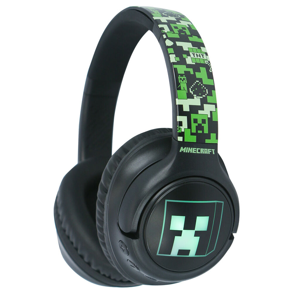 Auriculares Sem Fios LED Minecraft