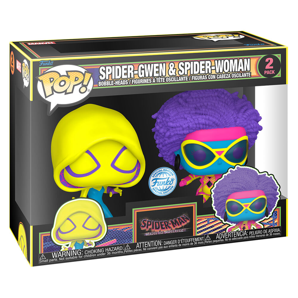 Blister 2 figuras POP Spider-Man Spider-Gwen &amp; Spider-Woman Exclusive