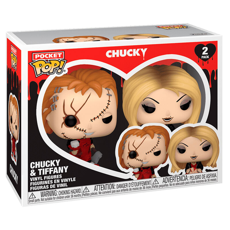 Blister 2 figuras Pocket POP Chucky &amp; Tiffany Valentine