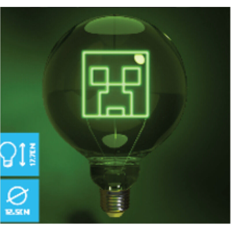 Lâmpada LED Neon Creeper Minecraft