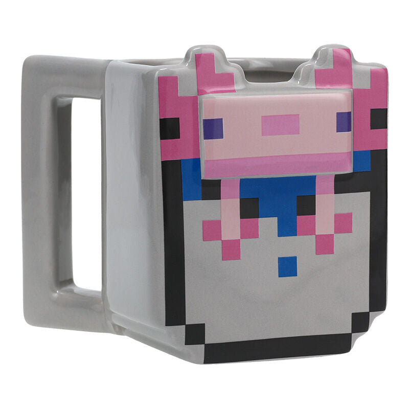 Caneca 3D Axolotl Minecraft 400ml