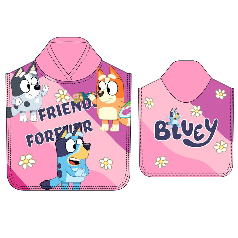 Poncho de Praia Microfibra Bluey