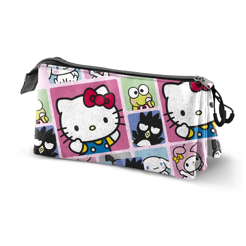 Estojo Triplo Panels Hello Kitty