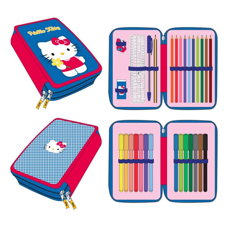 Estojo Duplo Hello Kitty