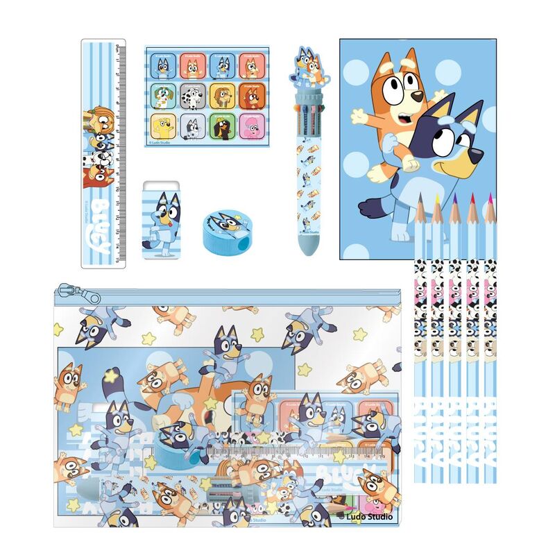 Set de Papelaria Bluey