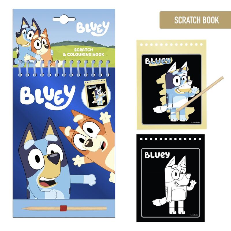 Set de Papelaria Scratch Bluey