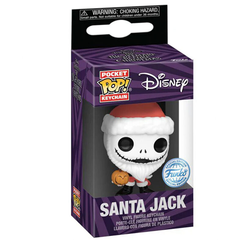 Porta-Chaves Pocket POP Disney Pesadilla Antes de Navidad Santa Jack Exclusive
