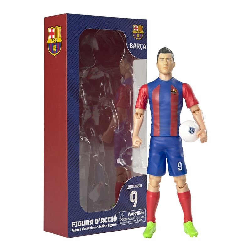 Figura Action Futebol Lewandowki FC Barcelona 20cm