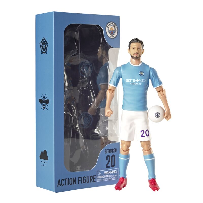 Figura Action Futebol Bernardo Silva Manchester City 20cm