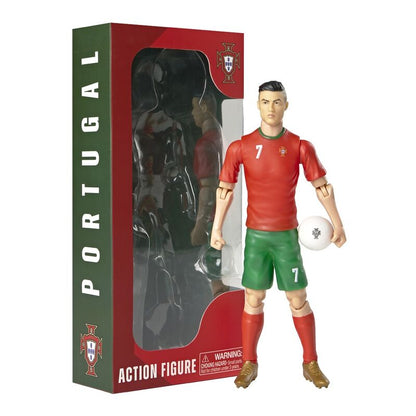 Figura Action Futebol Cristiano Ronaldo Portugal 20cm