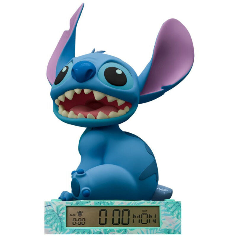 Candeeiro 3D com despertador Stitch Disney