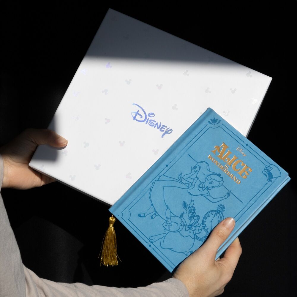 Set Caderno A5 + Caneta Alice no Pais das Maravilhas Disney