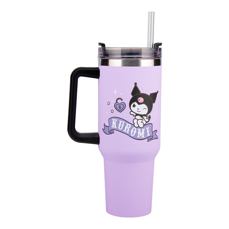 Copo Térmico com Palhinha Hello Kitty: Kuromi 1200ml
