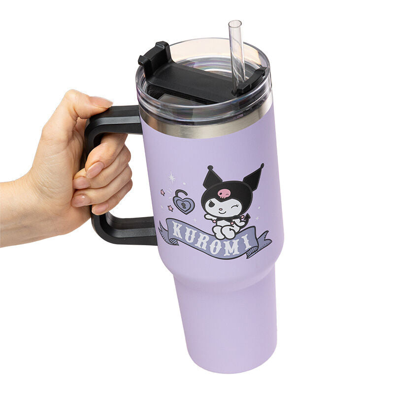 Copo Térmico com Palhinha Hello Kitty: Kuromi 1200ml