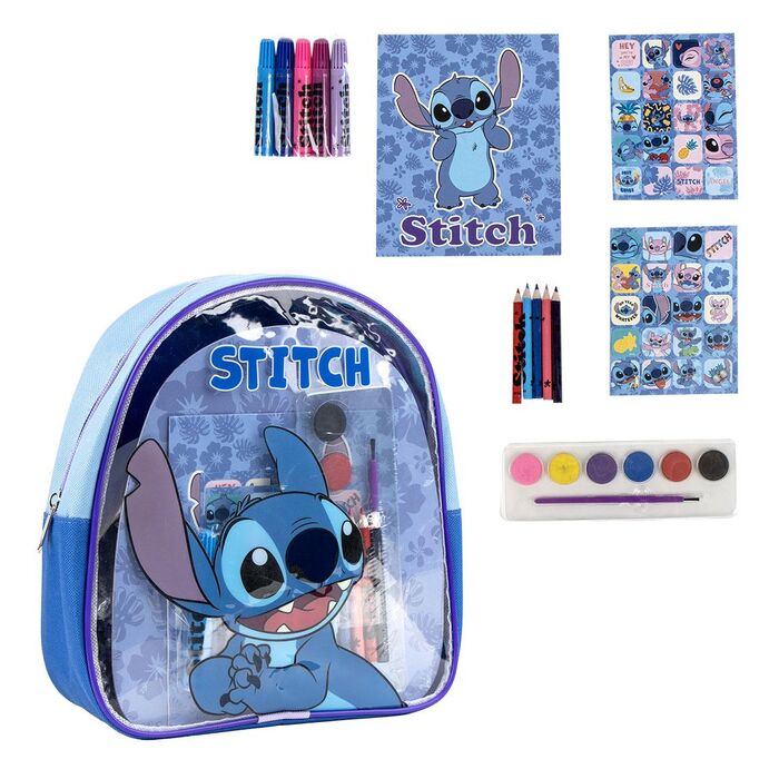 Set de Papelaria Mochila Stitch Disney