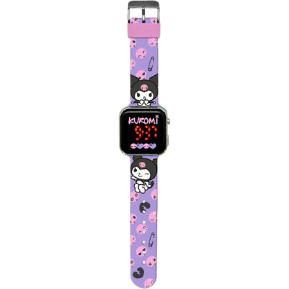 Relógio LED Kuromi Hello Kitty
