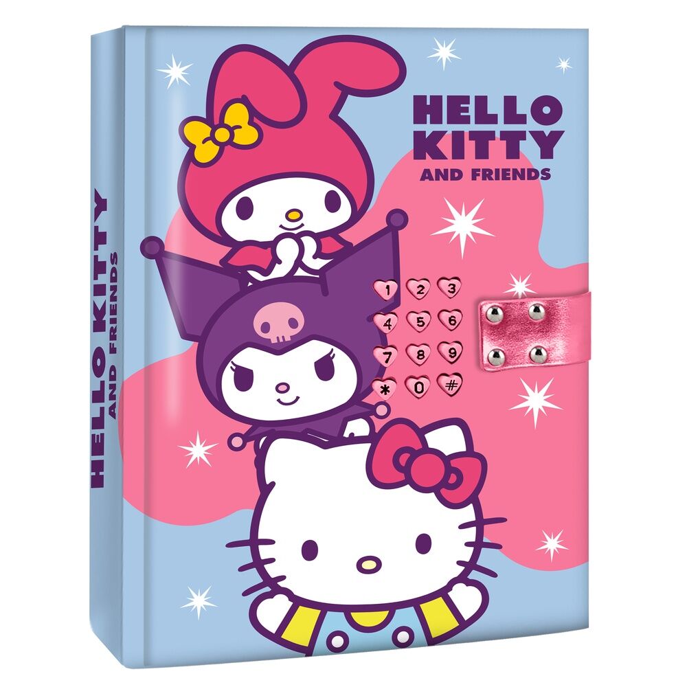 Diário Secreto Electrónico com Som Hello Kitty and Friends