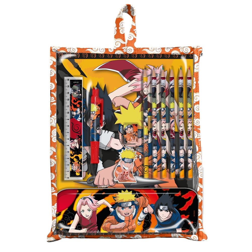 Set de Papelaria Naruto Shippuden