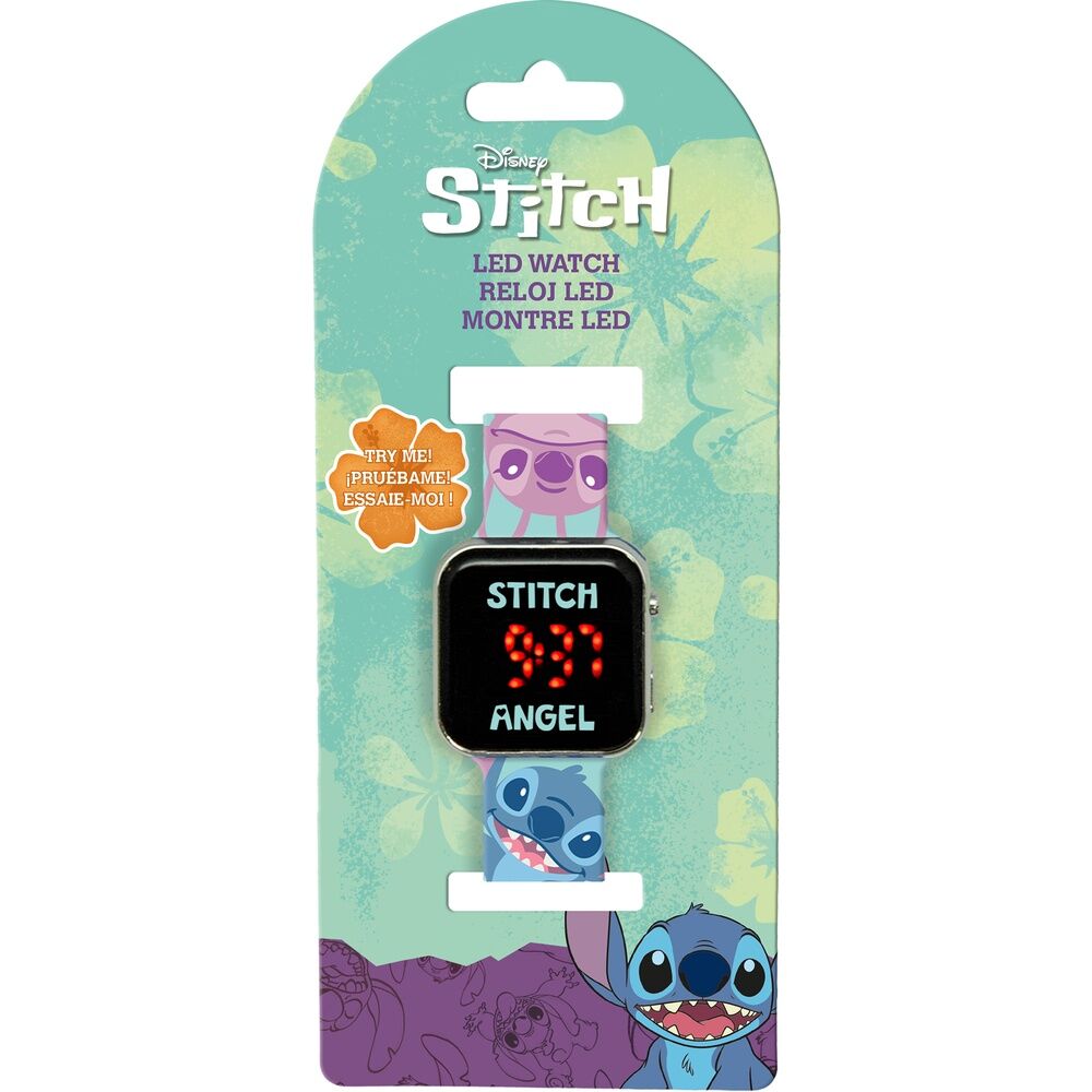 Relógio Led Stitch Disney