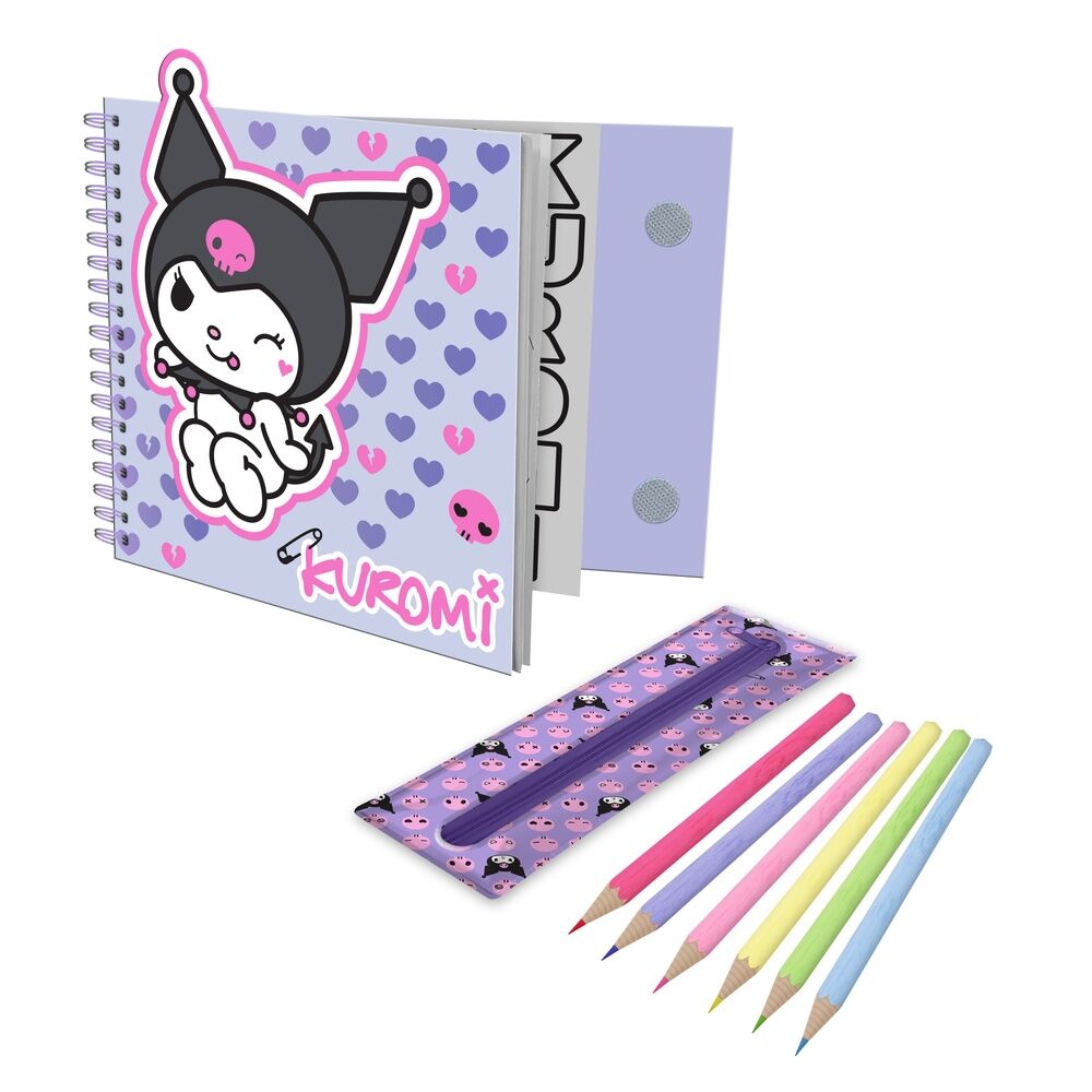 Set colorir Kuromi Hello Kitty