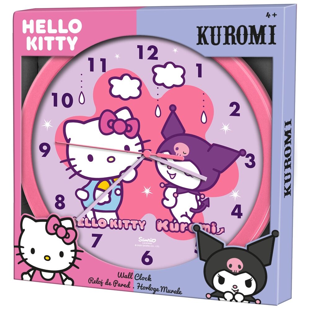 Relógio de Parede Hello Kitty and Friends