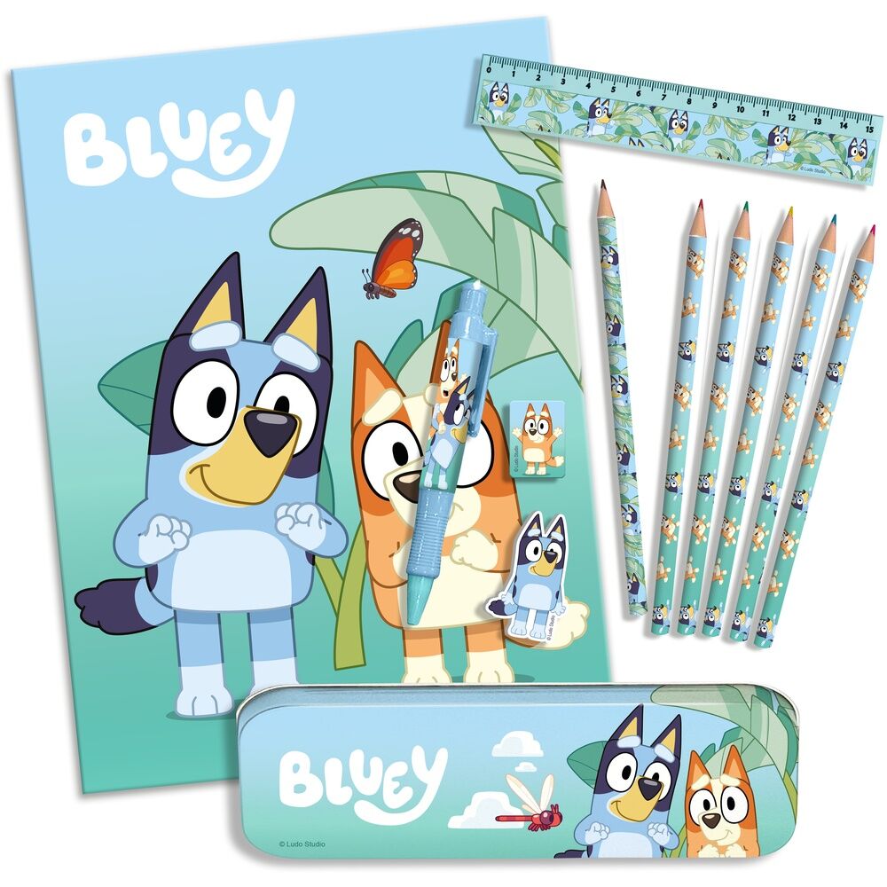 Set de Papelaria Bluey