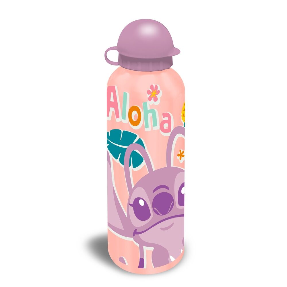 Conjunto Garrafa de Alumínio + Sanduicheira Disney Stitch 500ml