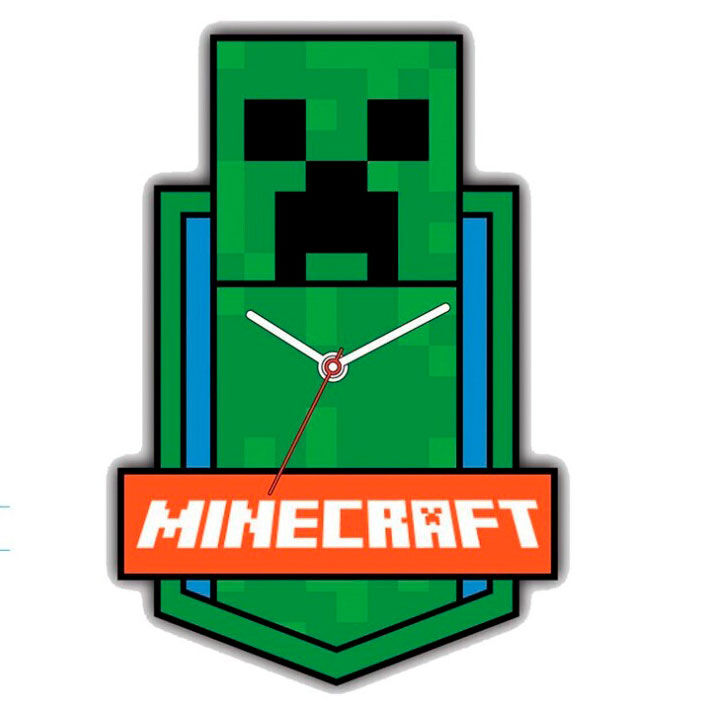Relógio de Parede Minecraft