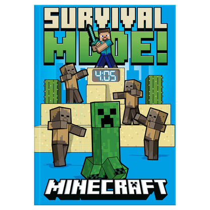 Caderno de Relógio LED Minecraft