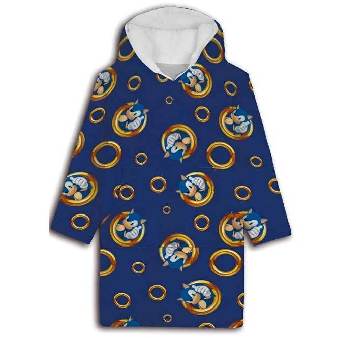 Camisola com Capuz Oversize Sonic the Hedgehog coral infantil