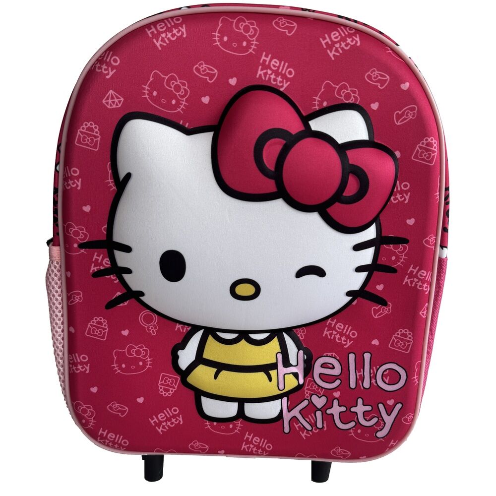 Mochila Pré-Escolar Trolley 3D My Style Hello Kitty 32cm