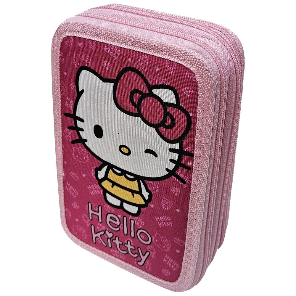 Estojo Triplo My Style Hello Kitty