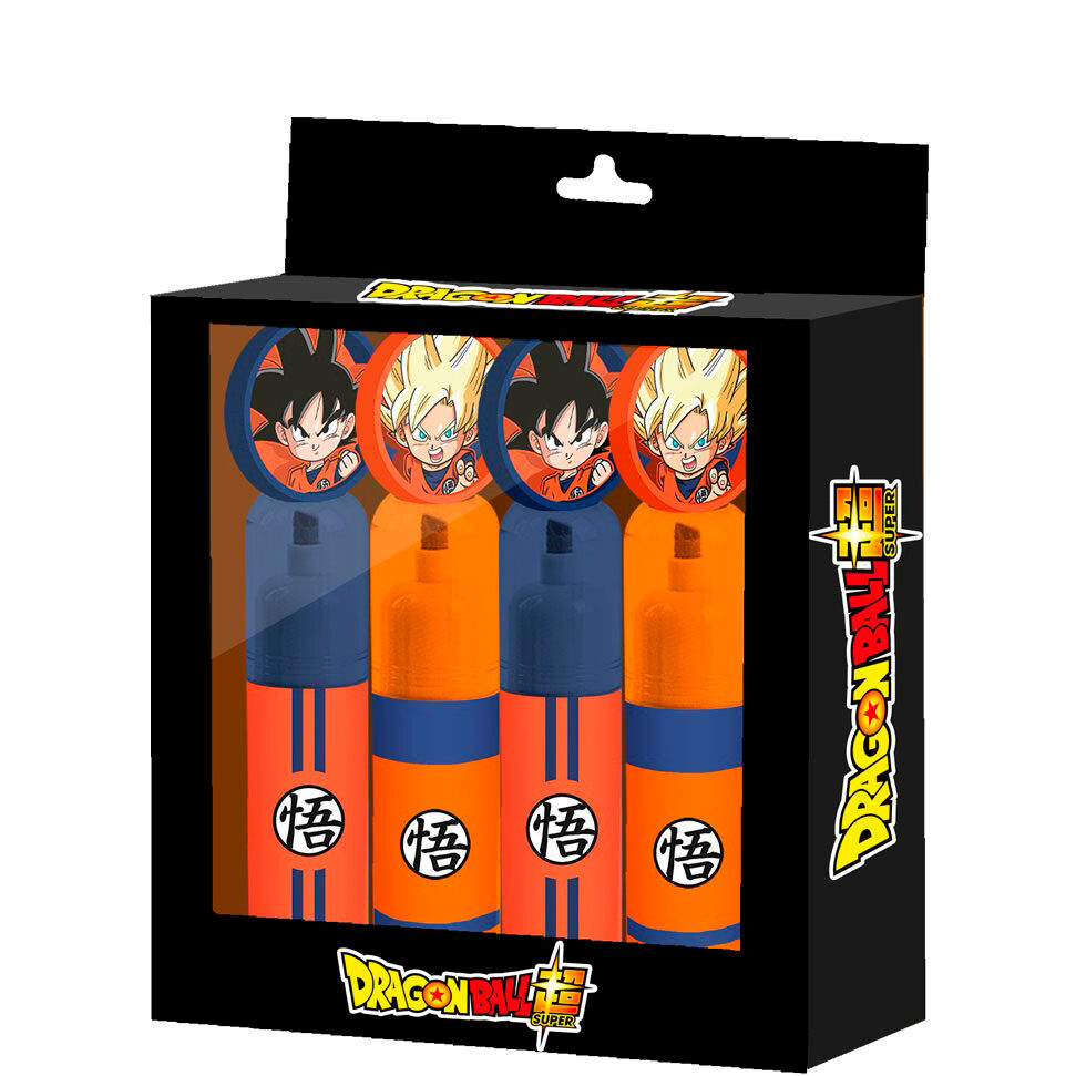 Pack de 4 Marcadores Dragon Ball Super