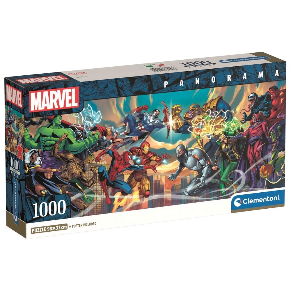 Puzzle Panorama Heroes vs Villains Marvel 1000pcs