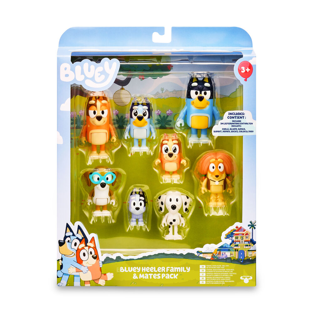 Pack 8 Figuras Bluey