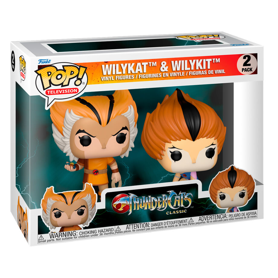Blister 2 figuras POP Thundercats Wilykat &amp; Wilykit