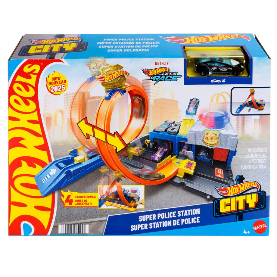 Pista Hot Wheels City Super Police Station