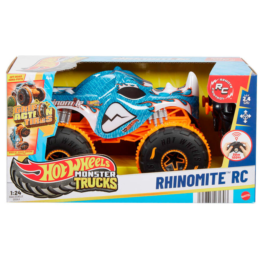 Carro Rádio Control Rhinomite Monster Trucks Hot Wheels
