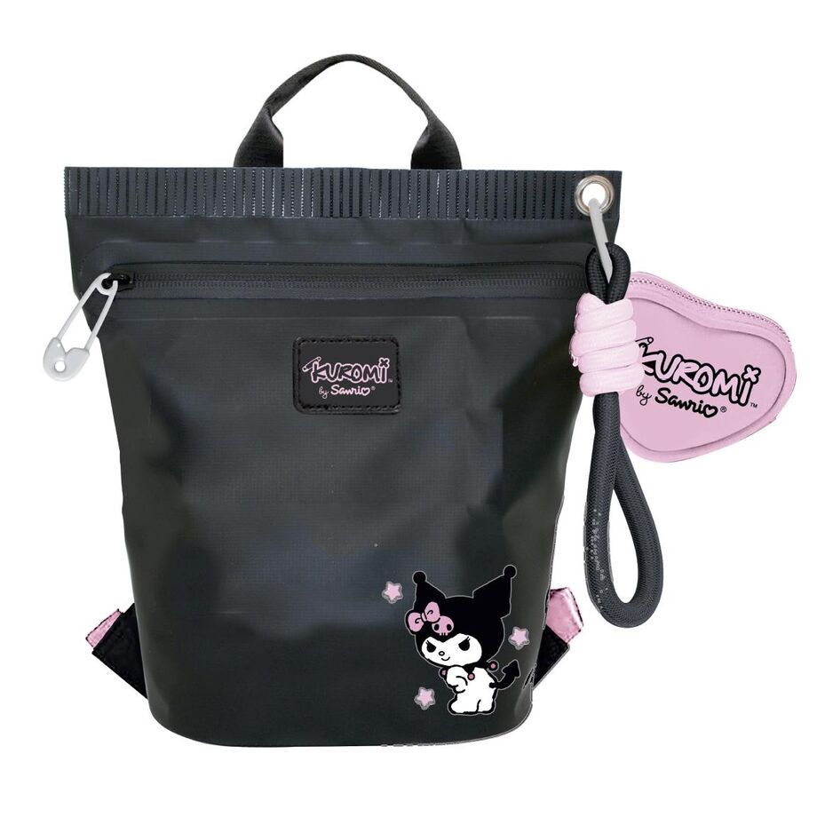 Mochila Pré-Escolar Casual Kuromi Hello Kitty 33cm