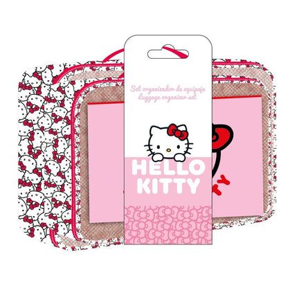 Conjunto de bolsa de higiene pessoal de viagem Hello Kitty