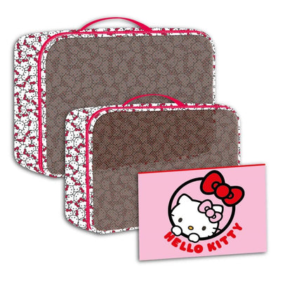 Conjunto de bolsa de higiene pessoal de viagem Hello Kitty